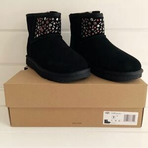 UGG Classic Mini Stud II Black Boots